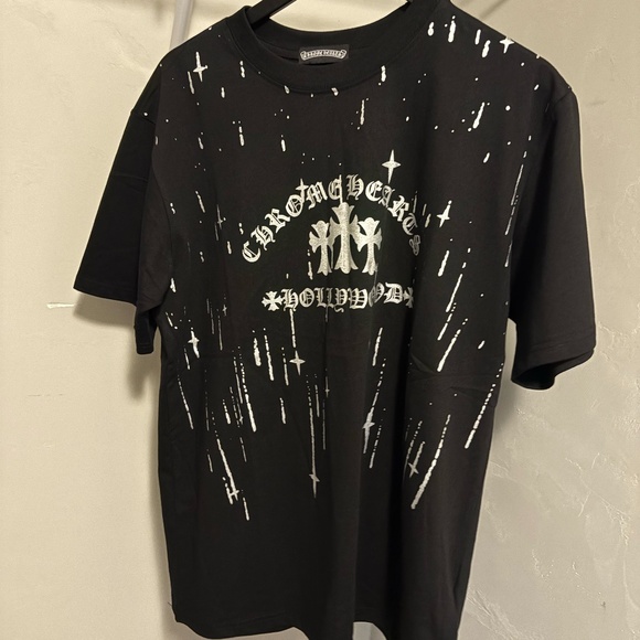 Black Chrome hearts Tee - Picture 1 of 4
